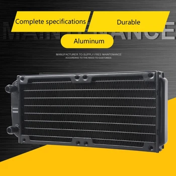 Wasser Kühlung Computer Kühler 10 Rohr Aluminium Wärme Tauscher Flüssigkeit Kühlung Kühlkörper für CPU PC