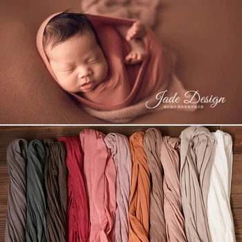 Neugeborenen Fotografie Requisiten Hintergrund Stretch Weiche Wraps Bebe fotografia requisiten fotografie