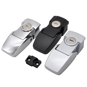 Kofferriegel, schwarzes Hasp-Schloss, Zinklegierung, versteckte Box, Sicherheitskippschnalle
