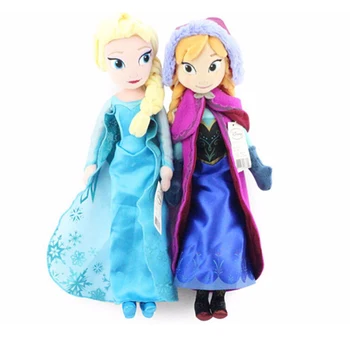 40 cm Frozen Princess Anna Elsa Plüschpuppe Spielzeug Schneekönigin Prinzessin Anna & Elsa Weiche Stofftiere
