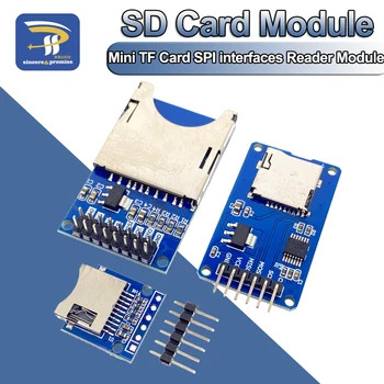 Micro SD Karte Mini TF Kartenleser Modul SPI Schnittstellen mit Level Converter Chip 5V/3,3V für Arduino DIY