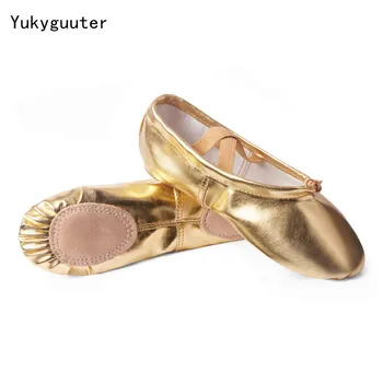 Mädchen Ballett Schuhe Gold Silber Weiche Sohle Ballett Tanz Hausschuhe Kinder Praxis Ballerina Schuhe Frau