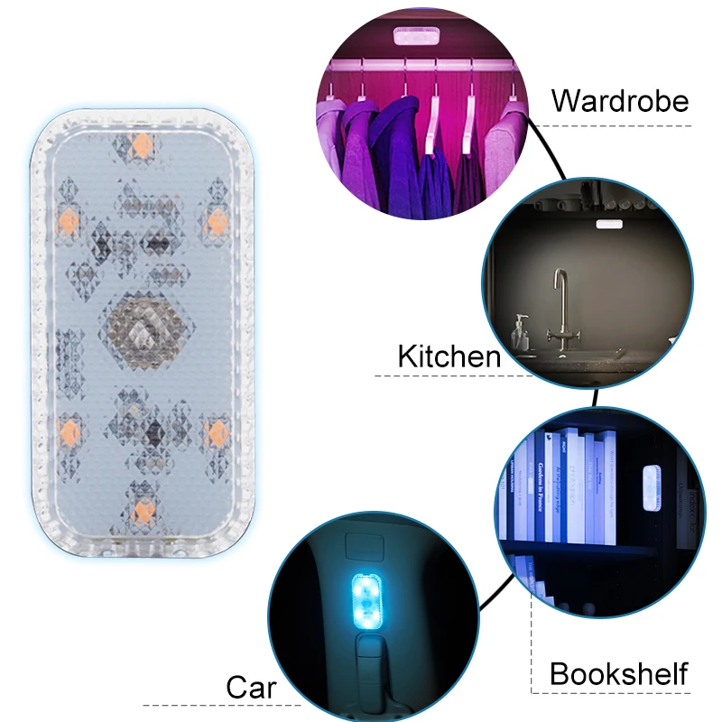 LED Touch Licht Mini Drahtlose Auto Innen Beleuchtung Auto – Bild 5
