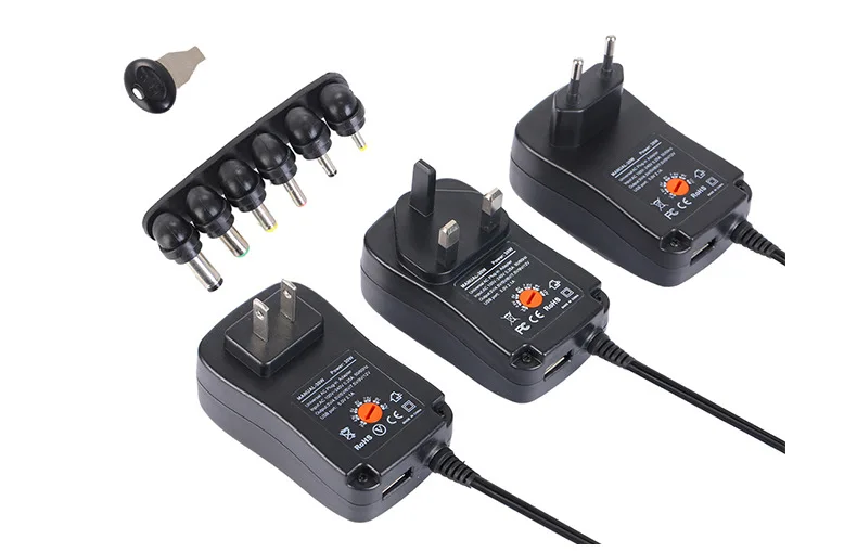 3V 4,5V 5V 6V 7,5V 9V 12V USB Netzteil Adapter 2A 30W – Bild 4