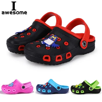 EUR24-35 Kinder Pantoletten Clogs Kinder Sommer Garten Niedliche Cartoons Schuhe Mädchen Jungen Strandschuhe
