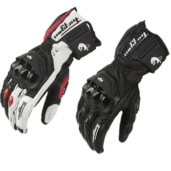 Echtes Leder Motorradhandschuhe Herren Winddichte Outdoor-Reiten Motocross-Handschuhe Touchscreen Motociclismo