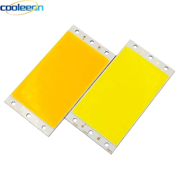 94x50mm 15W COB LED Licht Panel Lampe DC 12V Ultra Helle Warme Kühle Weiß Blau Rot Grün cob Chip An Bord