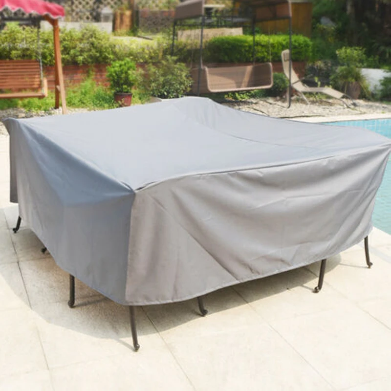 Wasserdichte Outdoor-Terrasse, Gartenmöbel-Abdeckung, Regen – Bild 2