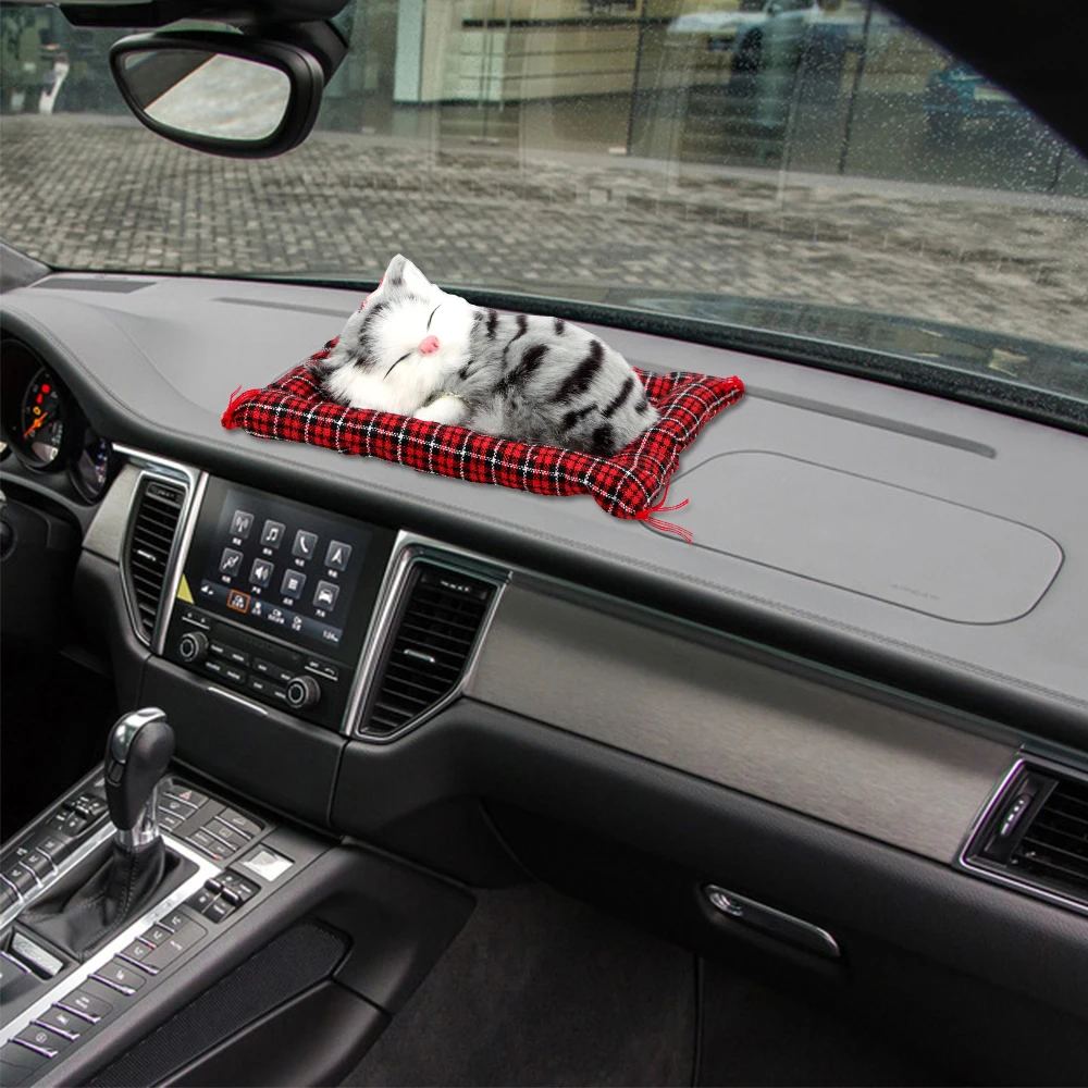 Schöne Plüsch Kätzchen Puppe Spielzeug Auto-Styling Auto – Bild 6