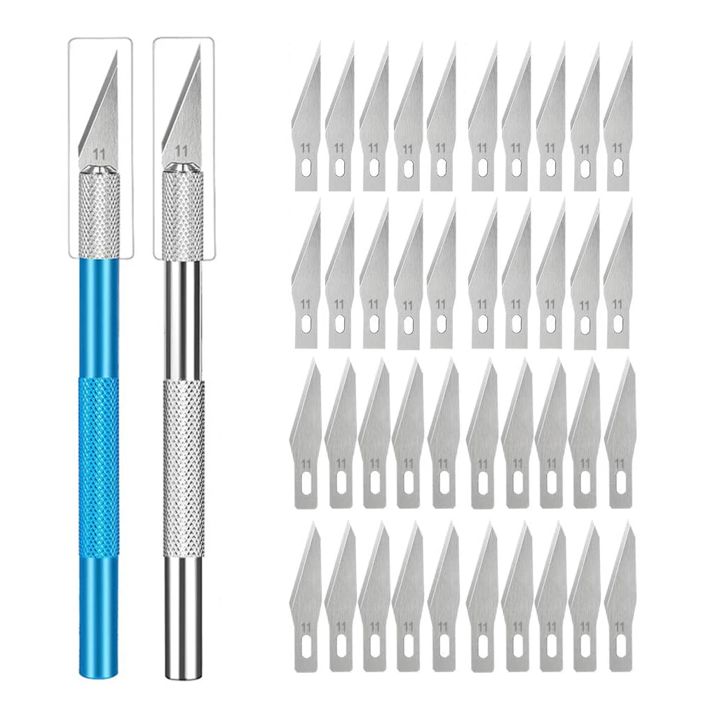 Rutschfestes Metallmesserset mit Gravur + 40/10 Stück #