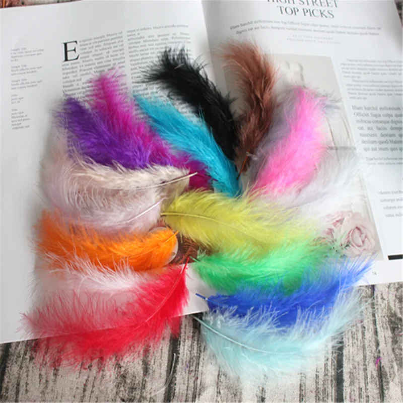 Natürliche Federn 4-6 Zoll 10-15 cm Türkei Marabou Feder – Bild 4