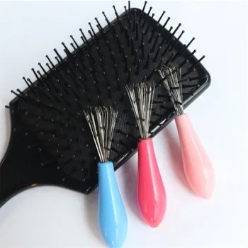 Mini Haar Pinsel Combs Reiniger Embedded Werkzeug Kunststoff Reinigung Remover Griff Verwicklung Haar Pinsel