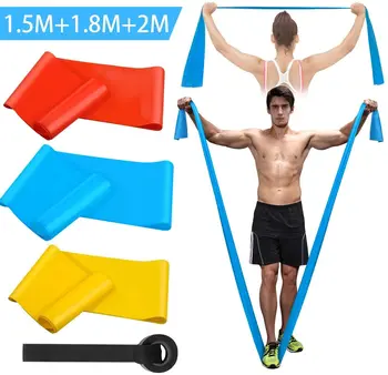Elastische Fitnessbänder, 3 Stück, Widerstandsbänder, elastische Fitnessbänder, Yoga, Pilates, Crossfit