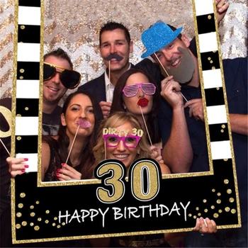 1 16 18 21 30 35 40 50 60 Geburtstag Photo Booth Rahmen Kinder Erwachsene Geburtstag Party Dekoration Papier