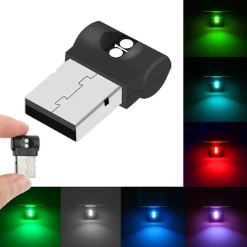 Mini USB LED Auto Licht Auto Innen Atmosphäre Licht Notfall Beleuchtung Licht PC Auto Bunte Dekorative Lampe
