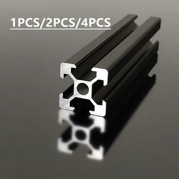 100-1000 mm 2020 2040 schwarze T-Nut-Aluminiumprofile Aluminiumprofile Rahmen (2 Stück)