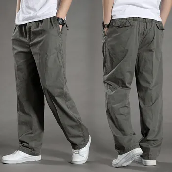 Männer Cargo Hosen Sommer Frühling Baumwolle Arbeit Tragen Neue In Große Größe 6XL Casual Klettern Jogger