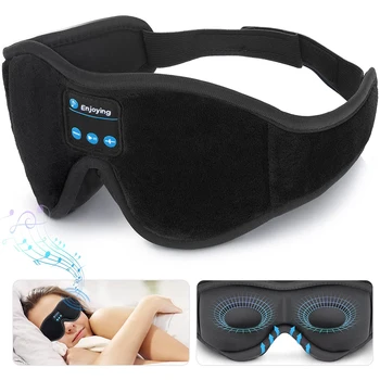 Maske Für Schlaf Kopfhörer Bluetooth 3D Auge Maske Musik Spielen Schlaf Kopfhörer mit Gebaut-in HD