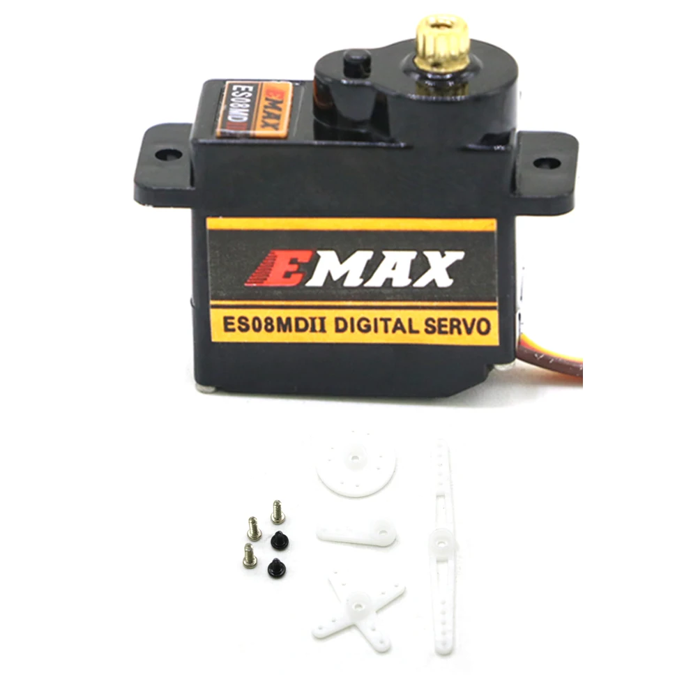 4PCS Emax ES08MD ES08MDII 4-6,0 V 2kg Metall Getriebe Mini