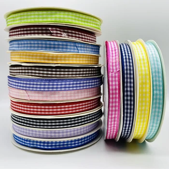 5yards/Lot 10mm Plaid Band Weihnachten Decor Band Für Handgemachte Design Weihnachten Dekoration DIY Geschenk