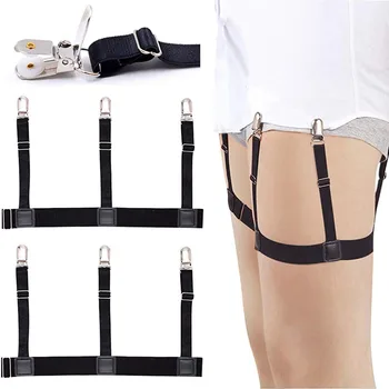 Herren-Hemdhalter, verstellbar, elastisch, Hemd-Tuckers, Strumpfbänder, Hemdhalter mit rutschfesten