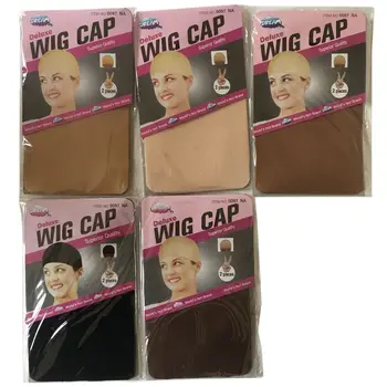 (10 Packungen) Perückenkappen, Perückennetze, Stretch-Mesh-Haarnetze, dunkelbeige Perückenkappen (20 Stück)