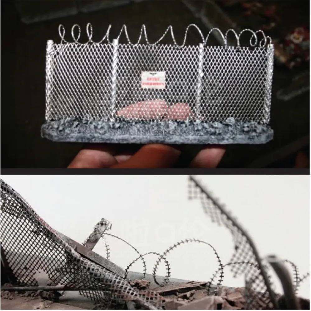 1pc 10*24cm Miniatur Metall Mesh HO Eisenbahn Zug – Bild 4