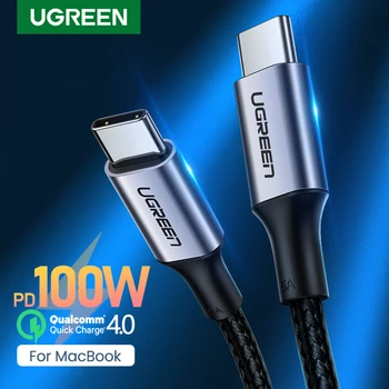 UGREEN USB C zu USB C Kabel PD100W USB Typ C Lade Kabel für MacBook Pro iPad Pro 2020 Samsung s20 S10 Schnell