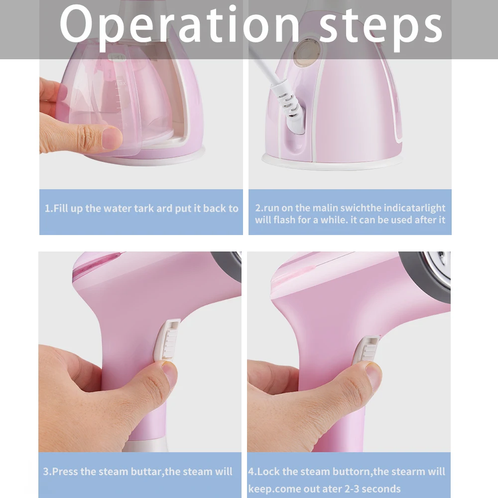 saengQ Handheld Garment Steamer 1500 W elektrisches – Bild 3