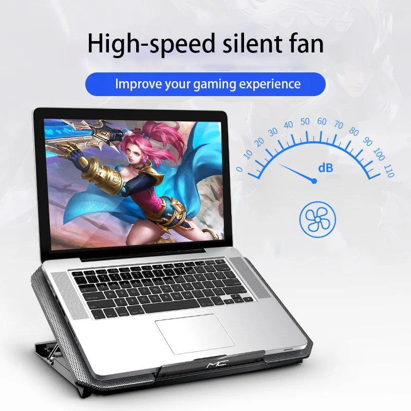 Gaming-Laptop-Kühler, große Größe, für 12–16 Zoll Notebooks – Bild 5