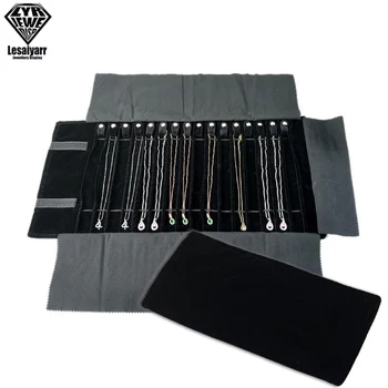 Reise-Schmuck-Organizer, Rolle, faltbar, Schmucketui für Reisen, Anhänger, Halsketten, Schmuck