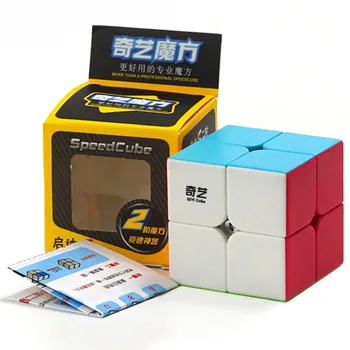 QiDi S Zauberwürfel QiYi QiDi 2x2 Speed Cube 50MM Puzzle Lernspielzeug für Kinder Anfänger