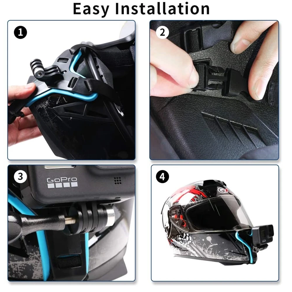 Helm Strap Halterung Für Gopro Hero 11 10 9 8 7 6 5 4 3 – Bild 3