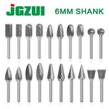 6MM Metall Zeichnung Hartmetall Fräser Dreh Werkzeug Grat CNC Gravur Schleif Werkzeuge Metallbearbeitung