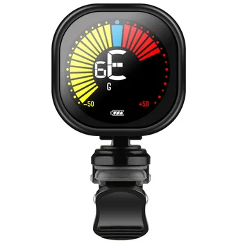 LEKATO Clip On Tuner E-Gitarre Tuner Musikinstrument Ukulele Akustik Gitarren Open Gear Tuner Metronom