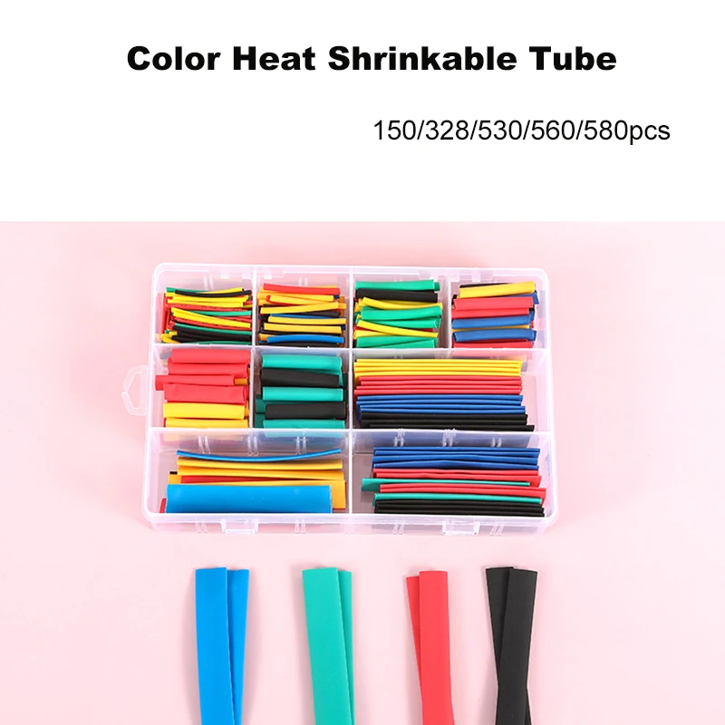 Schrumpfschlauch-Set, 2:1, Thermogehäuse, Schrumpfschlauch