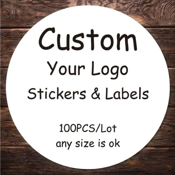 Individuelle Aufkleber, Logo-Dankeschön-Etiketten, personalisierte Aufkleber, Verpackung, Name (100 Stück)