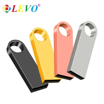 100% metall USB flash disk USB 2,0 8GB 16GB 32GB 64GB high speed metall mini U disk pen drive 128GBU disk