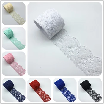 5yards/Lot 60mm Spitze Band Handwerk Gestickte Net Spitze Stoff Trim Für Nähen Stoff Spitze Band Rock zubehör