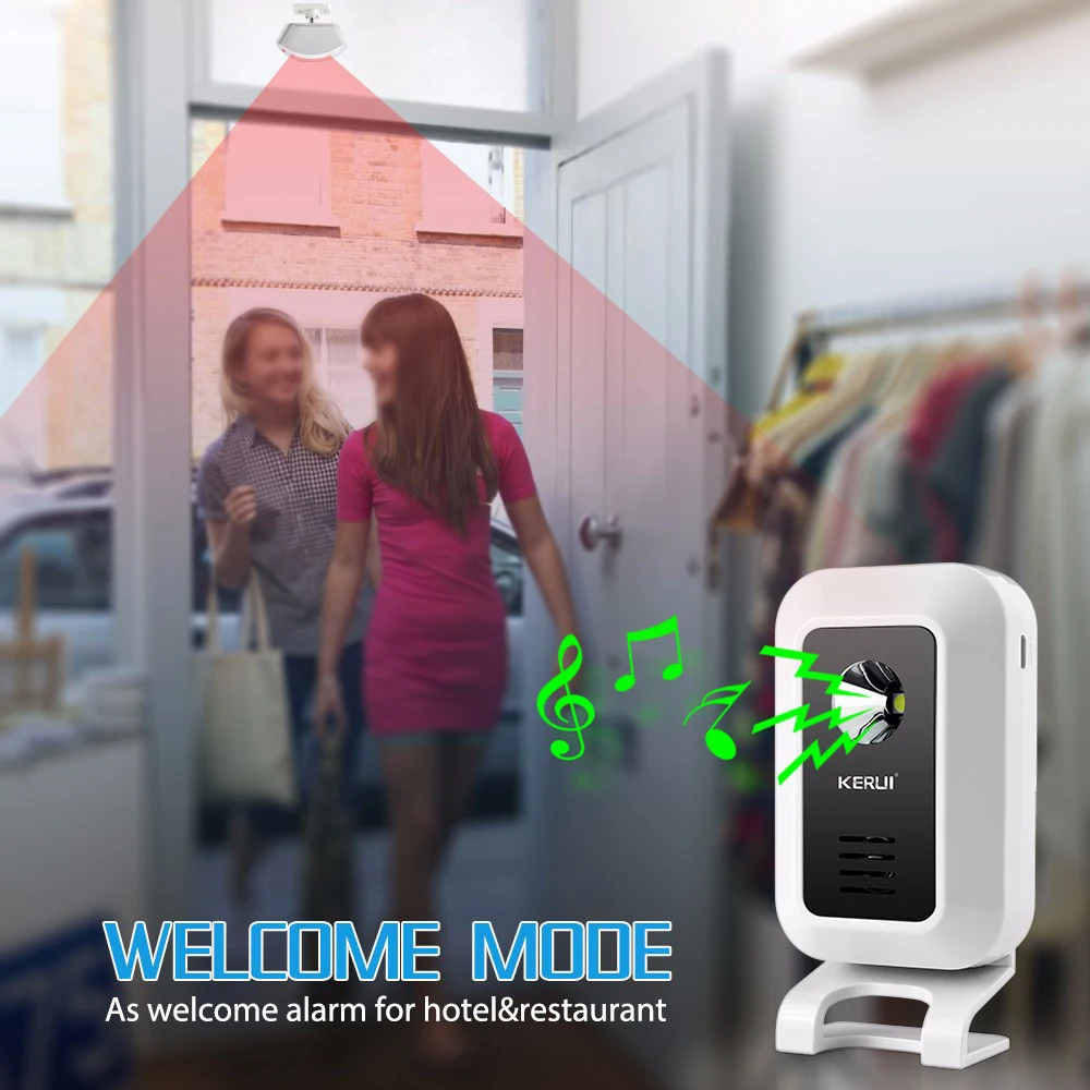 KERUI M7 Wireless Willkommen Bewegungsmelder Sicherheitsalarm – Bild 3