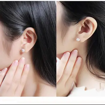 Beste Verkauf Wilde Mode Einfache Perle Bean Ohrringe Stil Frauen Mädchen Ohrringe Schmuck Kristall Ohrringe