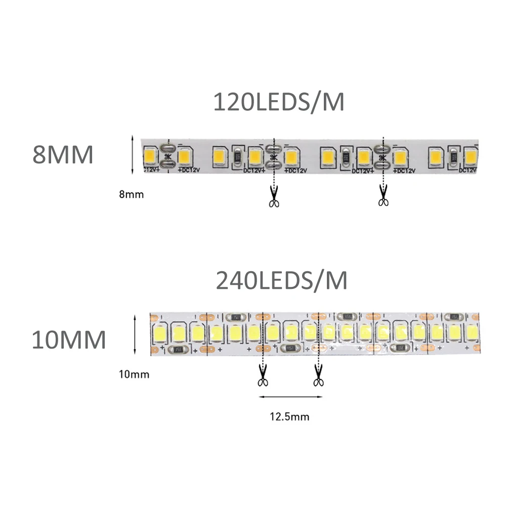 12V LED Streifen SMD 2835 1M 2M 3M 4M 5M LED Streifen Band – Bild 2