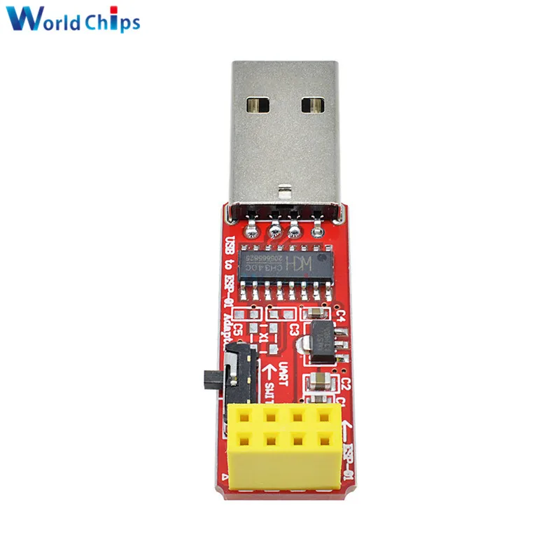 3,3 V USB zu ESP8266 ESP-01 ESP-01S Wi-Fi-Adaptermodul mit – Bild 6