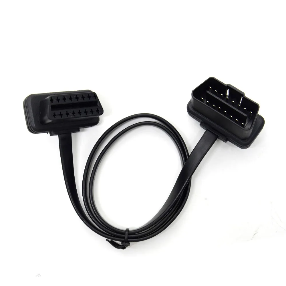 30/60/100CM Flache + Dünn Wie Noodle 16 Pin Buchse OBD OBDII – Bild 2