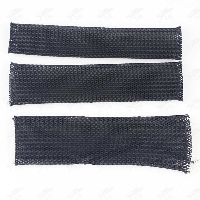 10M Schwarz Geflochtene Kabel Sleeving PET Nylon Verpackung – Bild 6