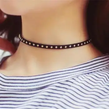 Nette Mode Böhmischen Persönlichkeit Nieten Heißer Nagel Fender Halskette Kragen Aussage Halskette Choker