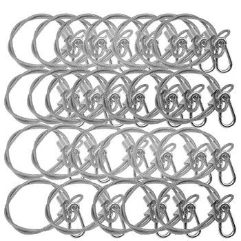 60 cm langes Sicherheitsseil für Bühnenlicht/Sicherheitsdraht für Bühnenbeleuchtung, 60 cm Länge (25 Stück)