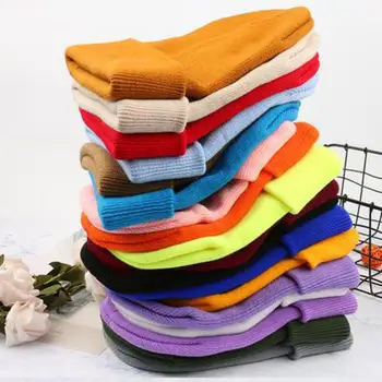 COKK Winter Hüte für Frauen Männer Beanies Gestrickte Solide Nette Hut Mädchen Herbst Weiblich Beanie Caps