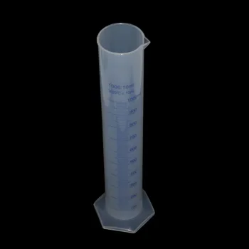 1000 ml durchscheinender Kunststoff-Messzylinder für Laborbedarf, Laborwerkzeuge, Messzylinder-Werkzeuge