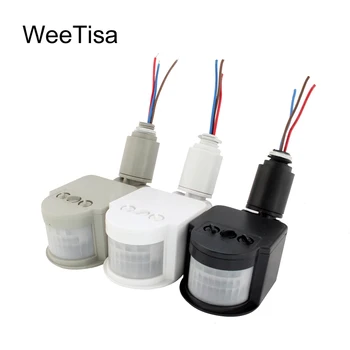 LED-Bewegungsmelder, 220 V, 110 V, 12 V, automatischer Infrarot-PIR-Bewegungsmelder, Wandmontage, Timer